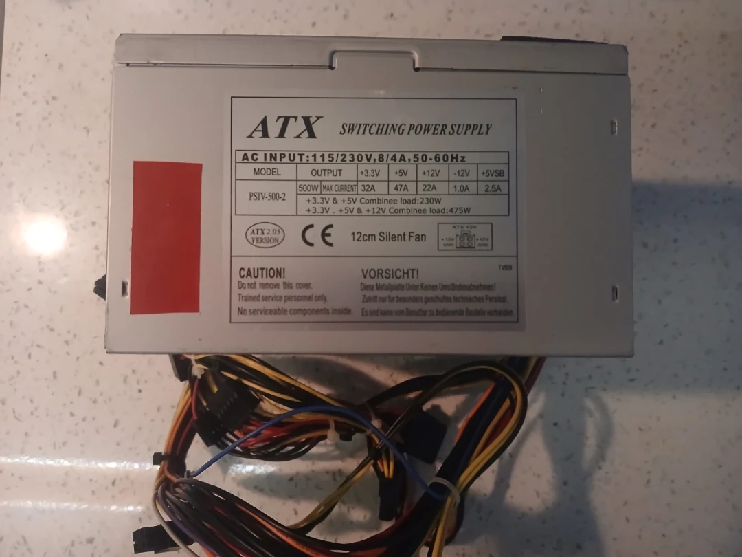 ATX 500W Switching Power Supply PSIV-500-2