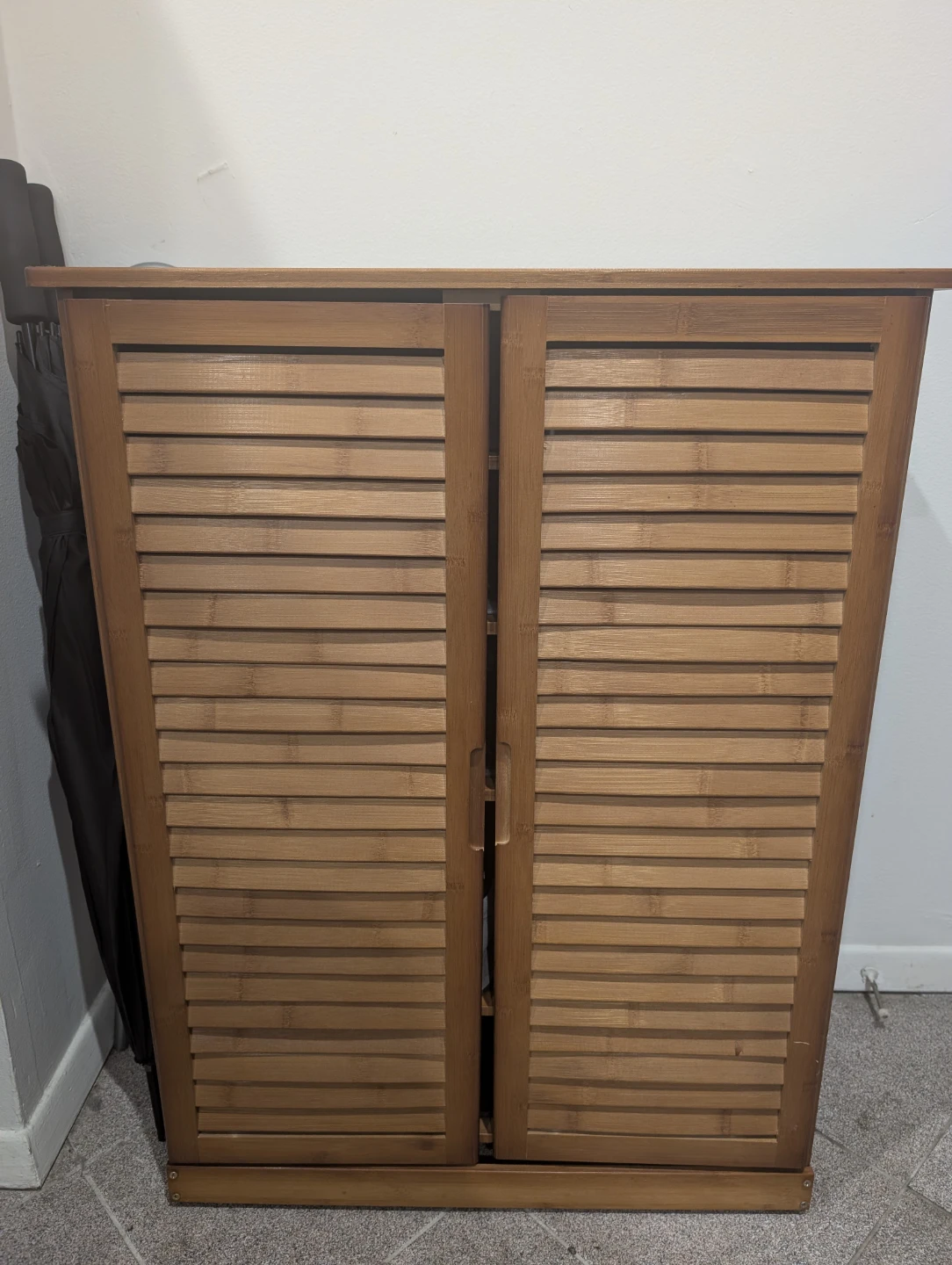 Wood Shoe Cabinet with Doors - photo 4
