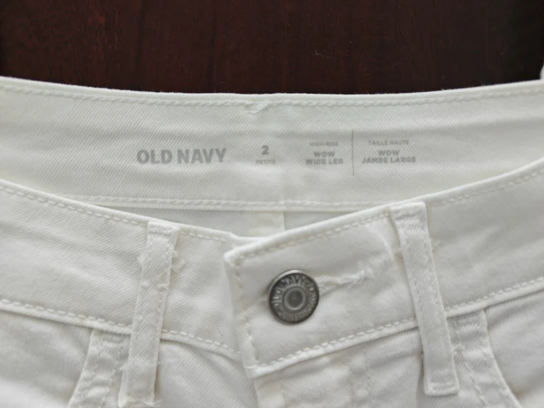 White Wide Leg Jeans - Size 2 Petite - photo 3