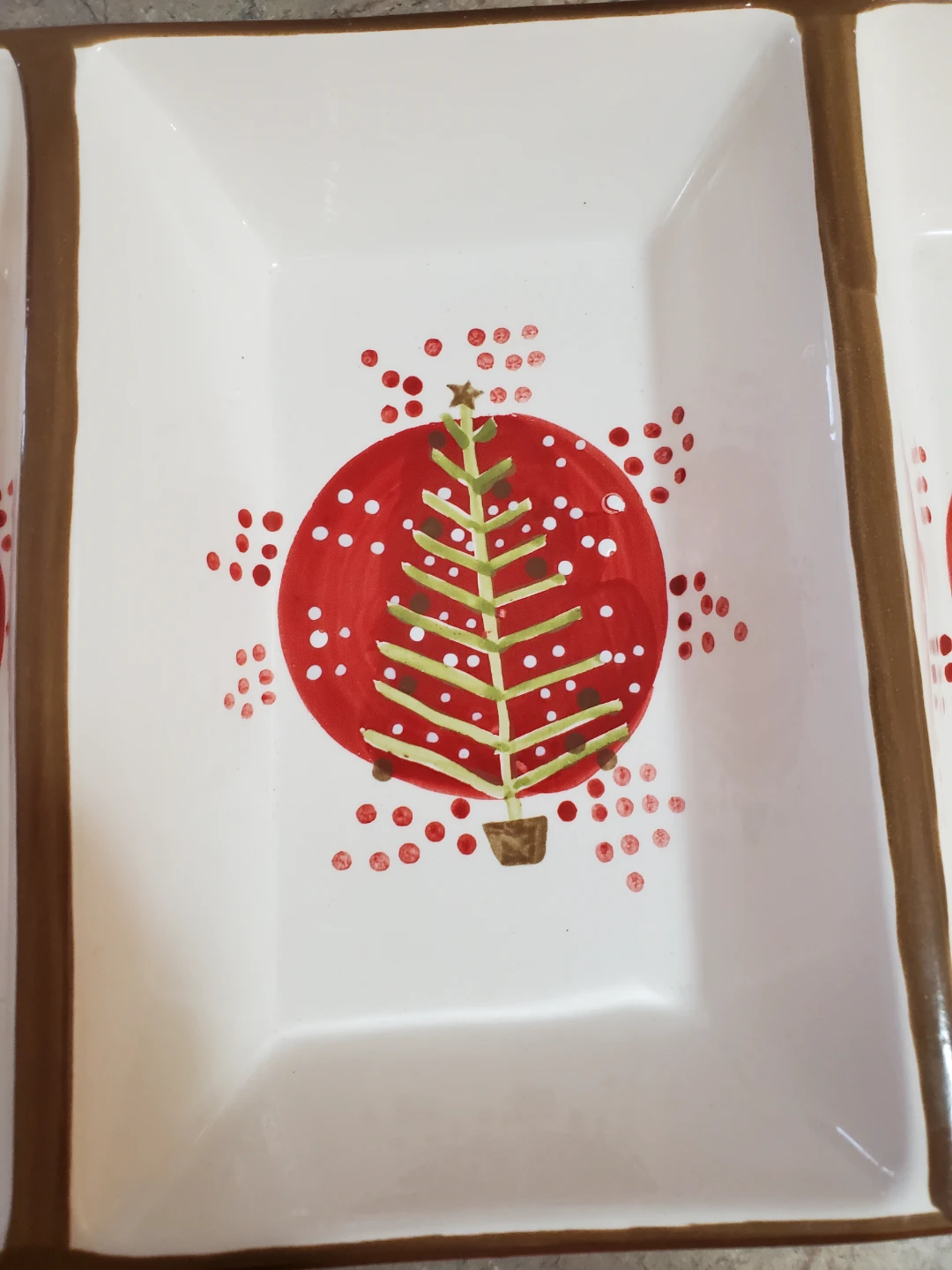 Ceramic Divided Serving Platter - photo 2