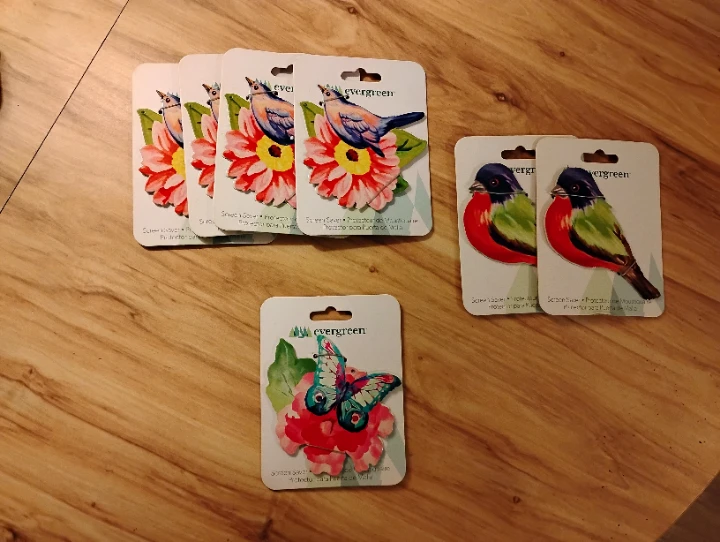Evergreen Floral Garden Screen Savers Magnets - Set of 6