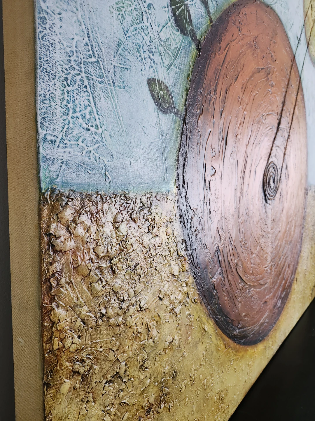 Textured Wall Art- " Stillness in the Void:"   49 " 1/4 x 48" - photo 4