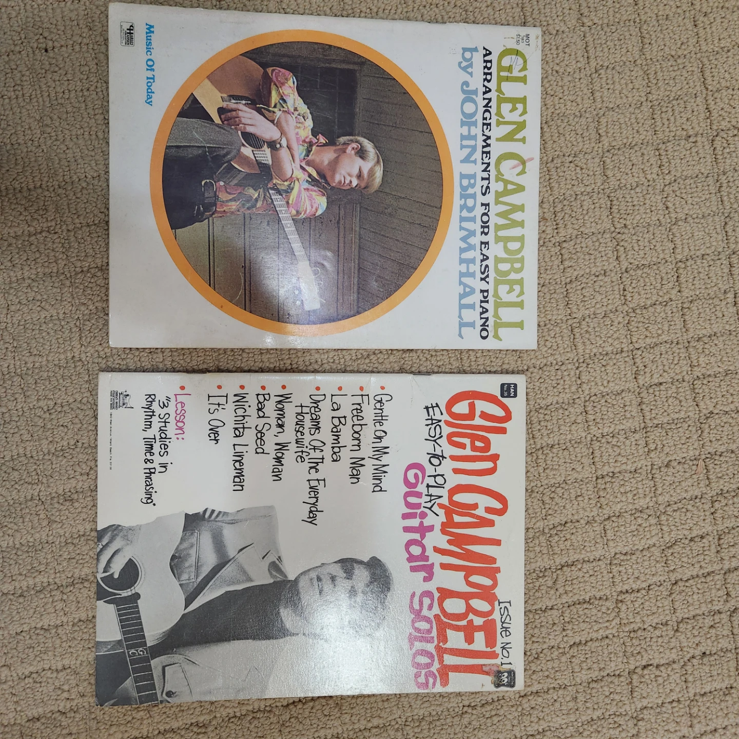 Glen Campbell Easy-to-Play Guitar & piano Solos Music Book