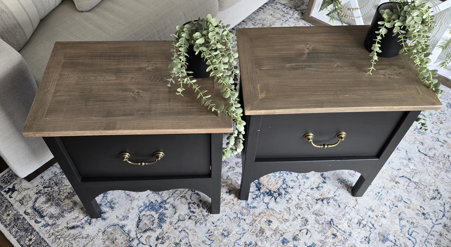 Gorgeous handmade farmhouse end tables. - photo 5