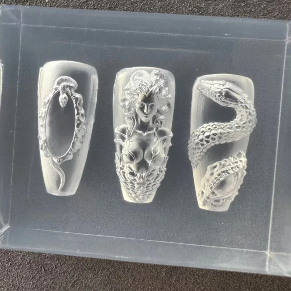 Medusa and Snake Nail Art Molds