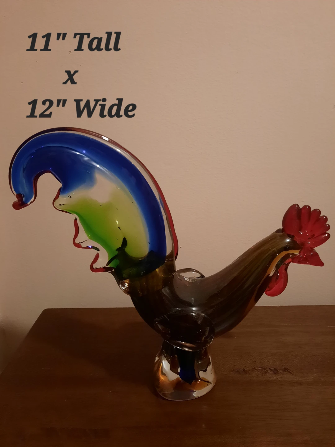 Large Hand blown Glass Figurine $50