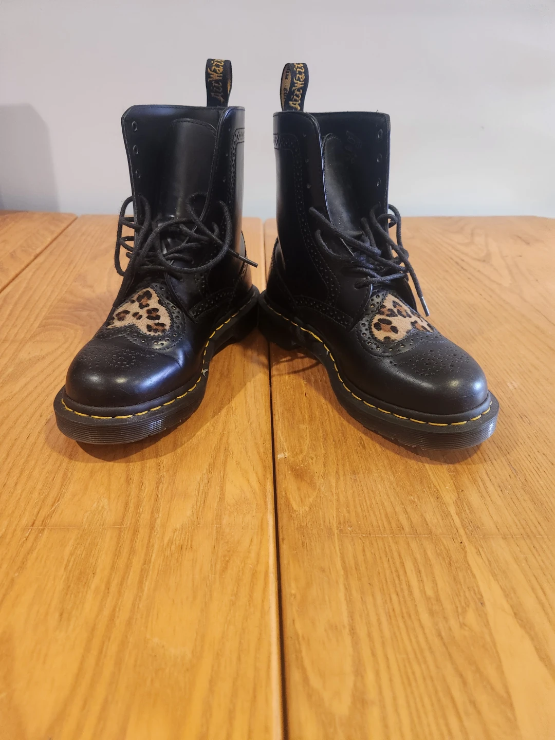 Dr. Marten Bentley II Boots with Leopard Heart