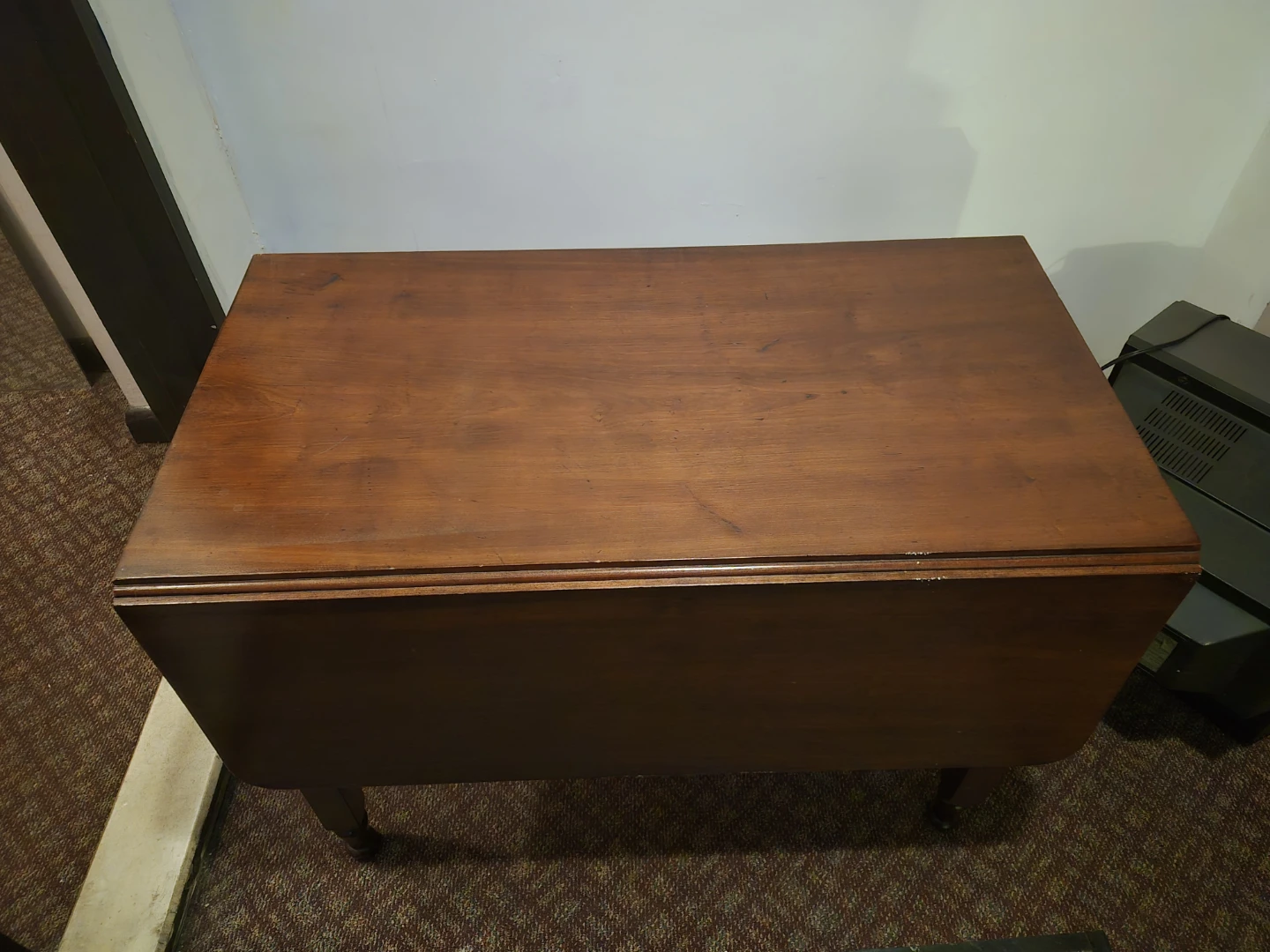 Vintage Drop Leaf Wood Dining Table