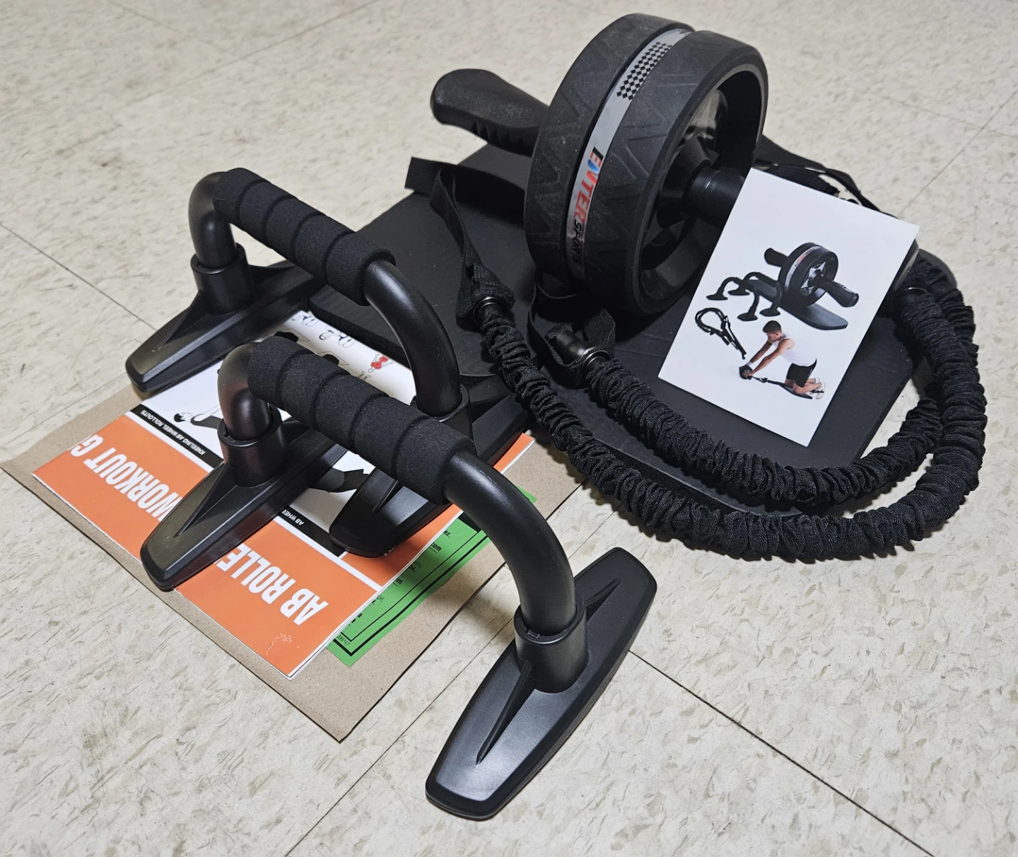 EnterSports 6-in-1 AB Wheel Roller Set - photo 2