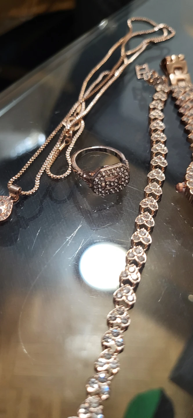 Rose Gold Tone Watch and Jewellery Set - photo 4