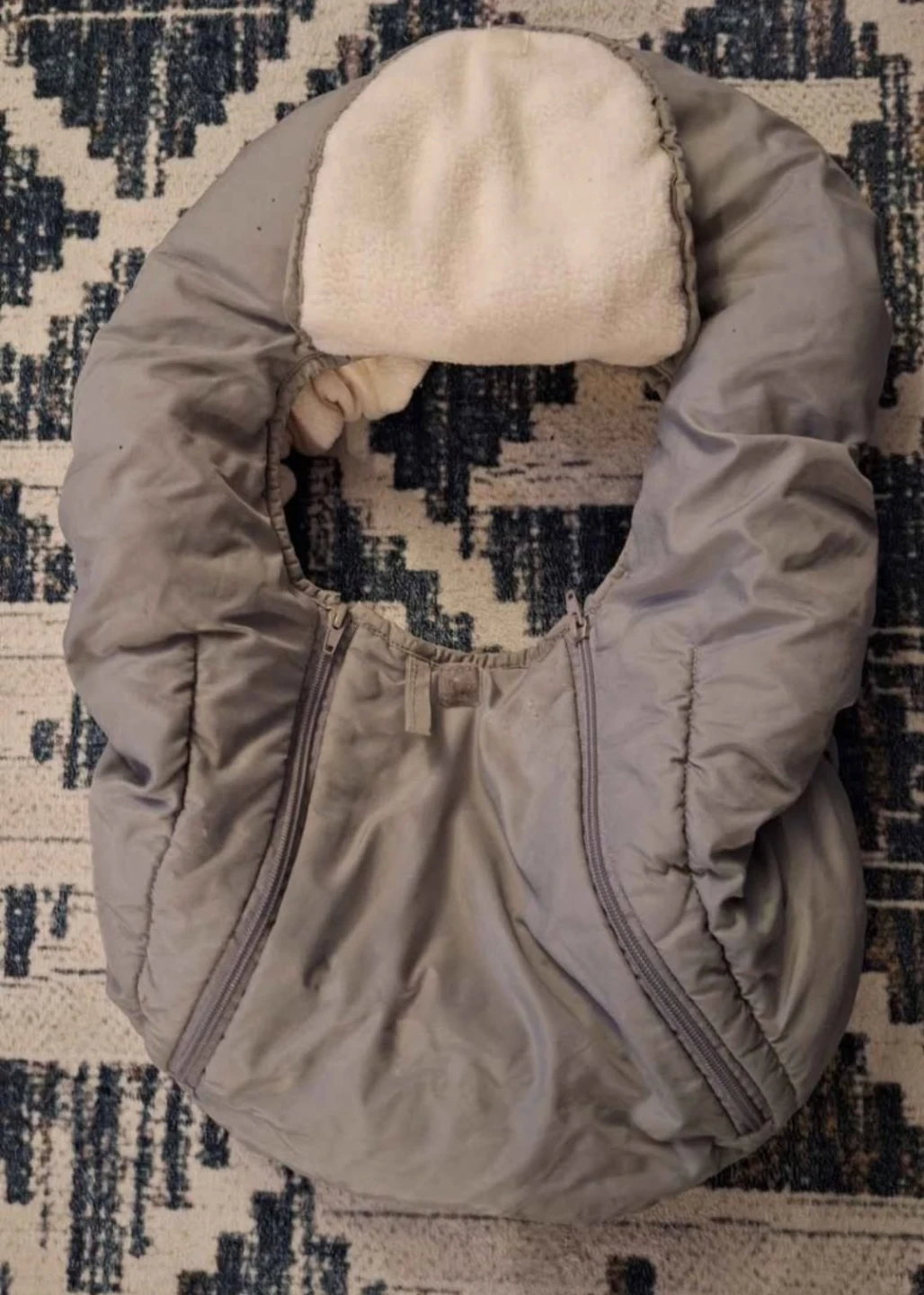 Grey Baby Bunting Bag Infant carseat cover