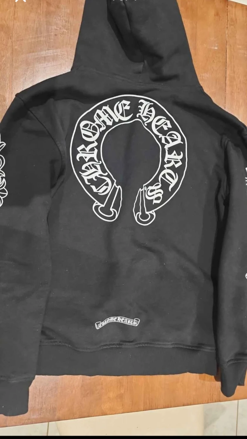 Chrome Hearts Black Zip-Up Hoodie - photo 3