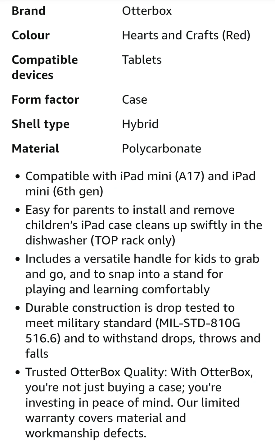 OtterBox Case for iPad mini (A17) and iPad mini (6th Gen) - photo 5