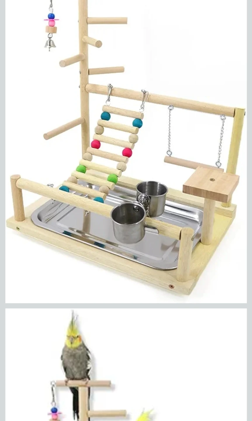 New Parrot Playground Perch - Interactive Swing, Climbing Ladder - photo 3