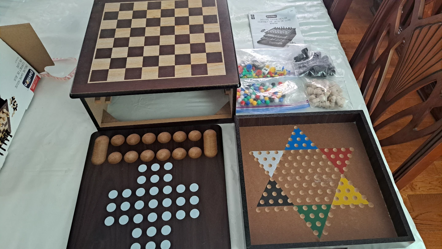 Pavilion Deluxe Game House 7-in-1 Board Game Set