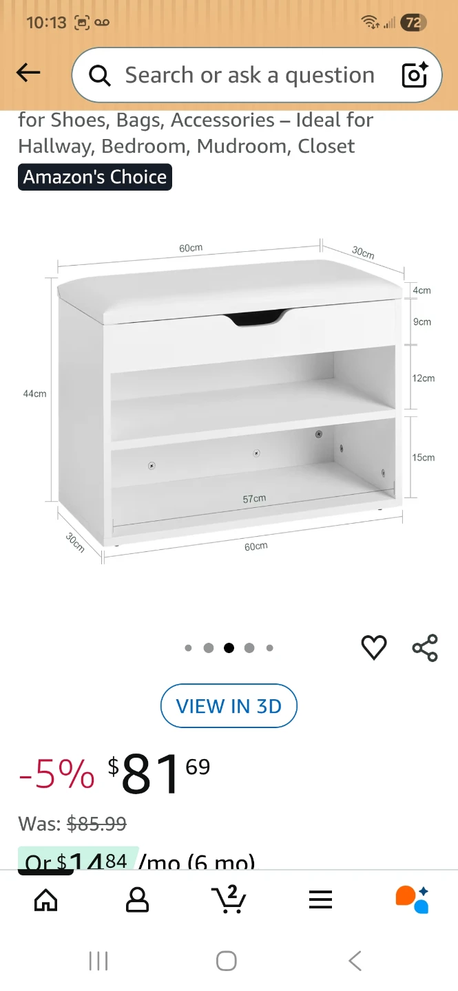 White Multi-functional Shoe Cabinet with Storage Bench - photo 2
