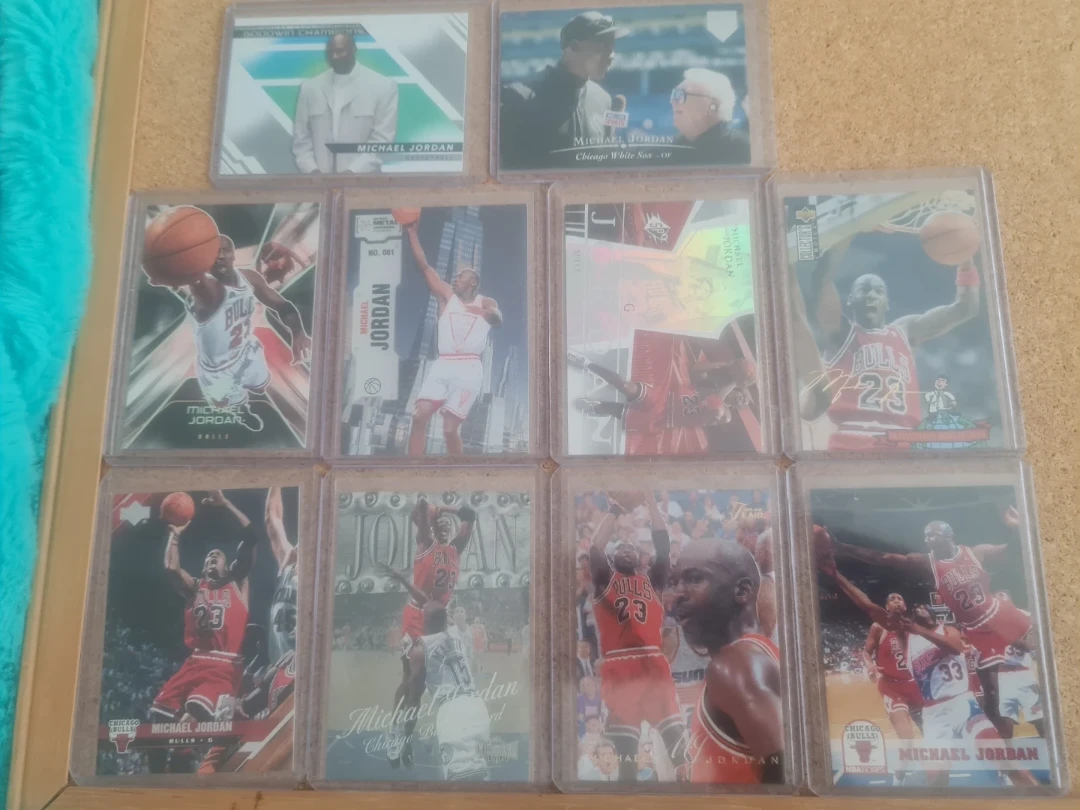Collection of Michael Jordan Basketball Cards
