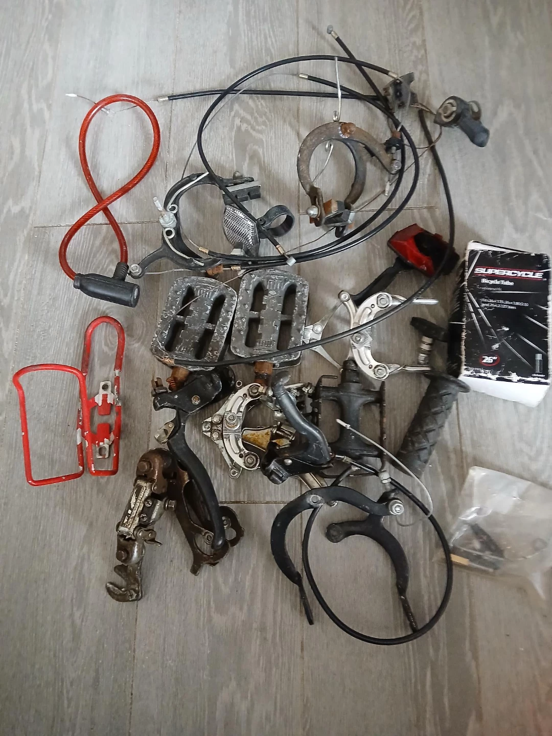Bicycle Parts Lot. Selling as a lot. All for $15. PICK UP ONLY.