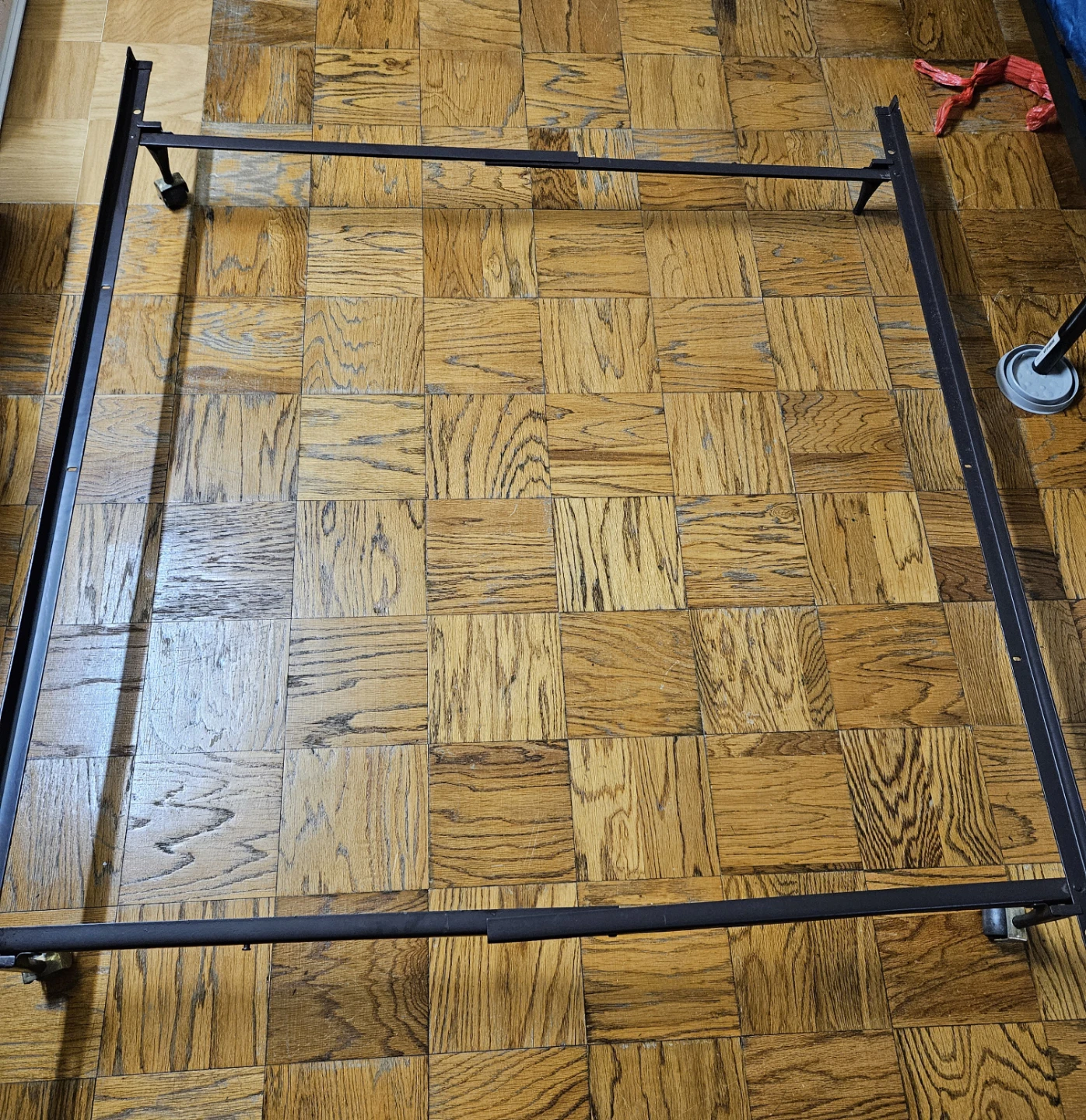 Metal Bed Frame with Wheels