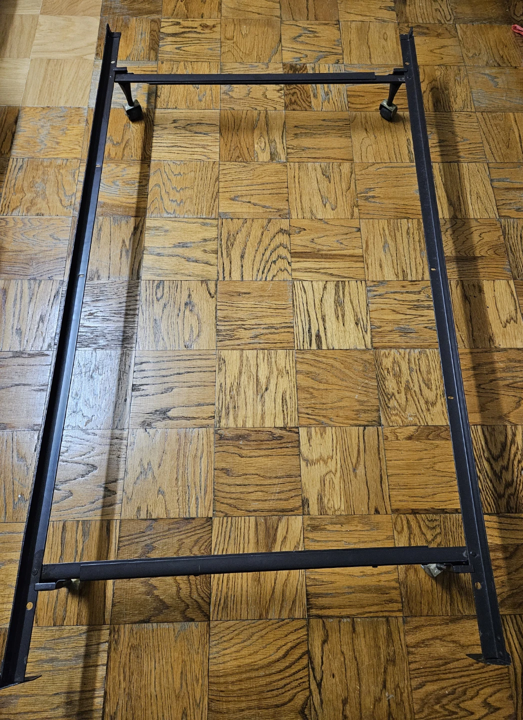 Metal Bed Frame with Wheels - photo 2
