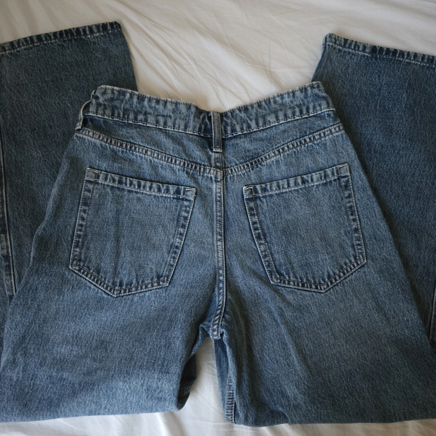 hollister high rise baggy medium wash jeans - photo 2