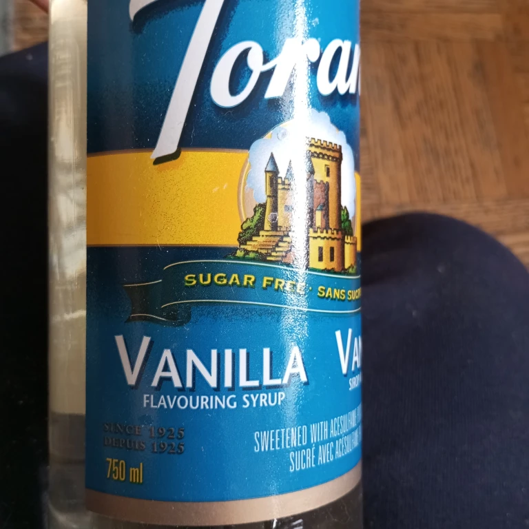 Torani Sugar Free Vanilla Flavouring Syrup 750 ml