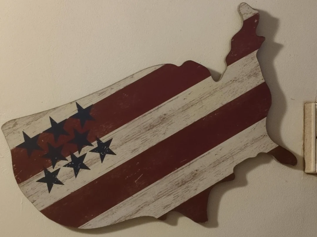 United States map wall decor