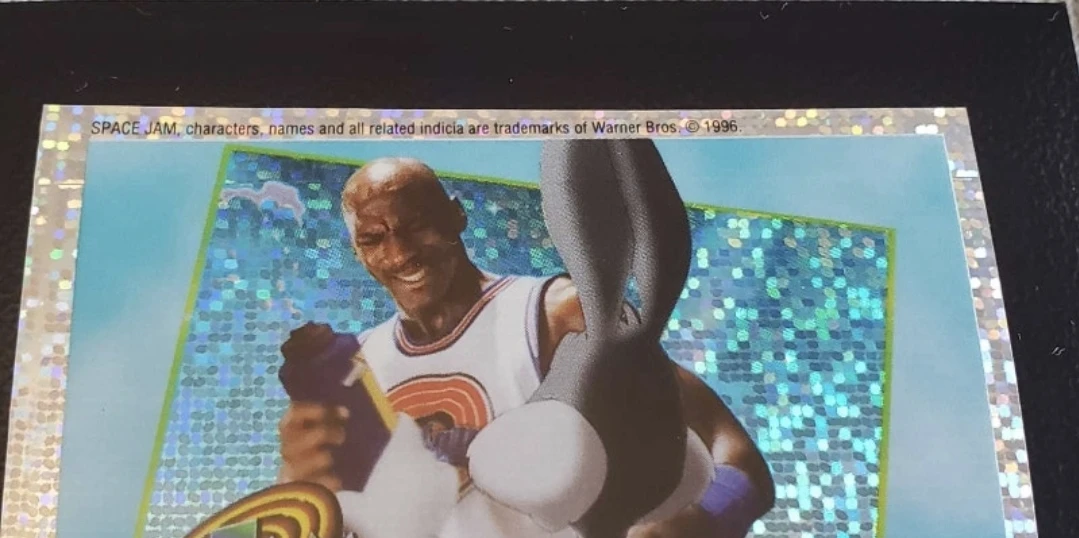 1996 UD space jam Jordan refractor sticker 223 - photo 2