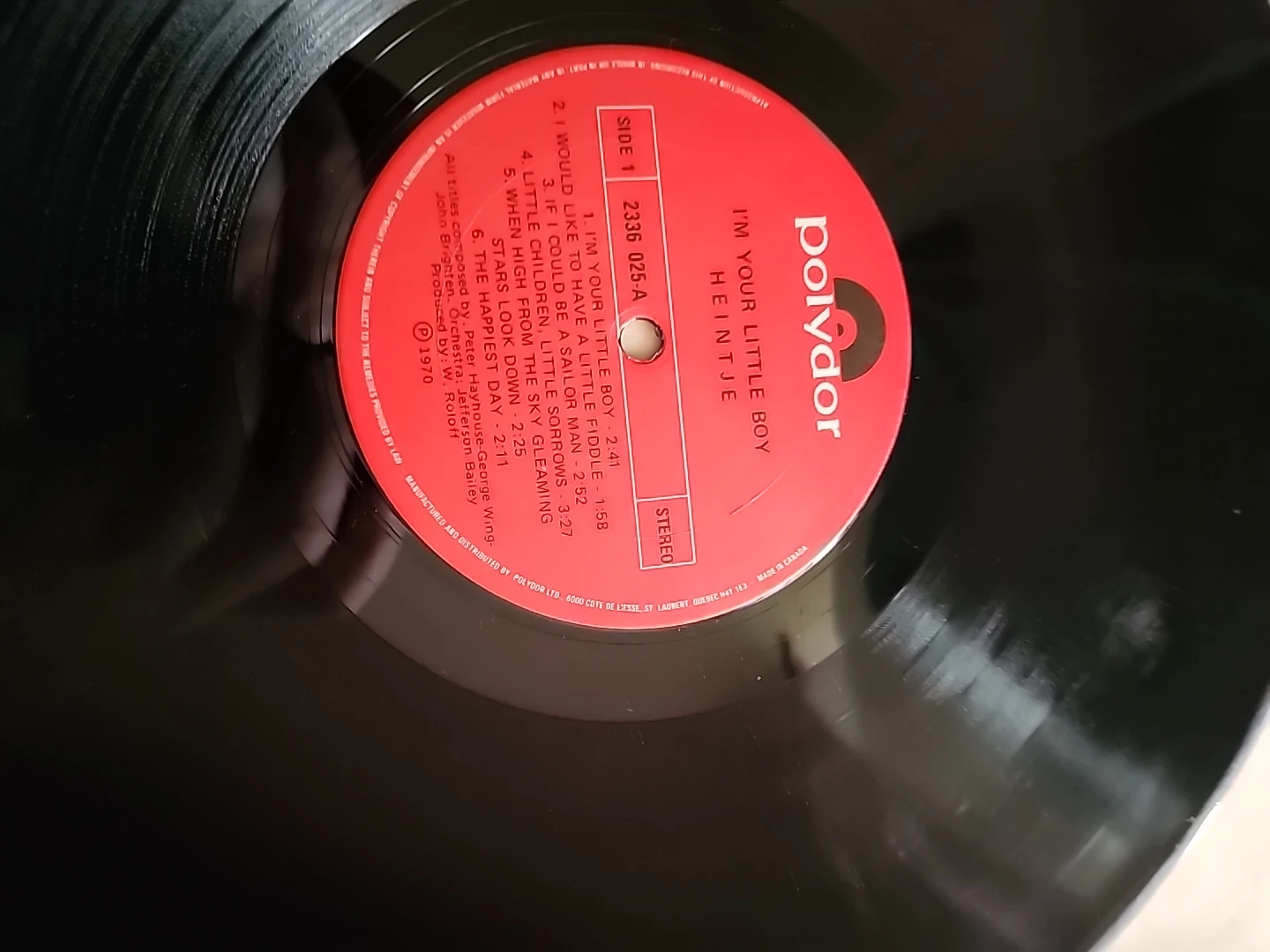 Heintje I'm Your Little Boy Vinyl Record - photo 5