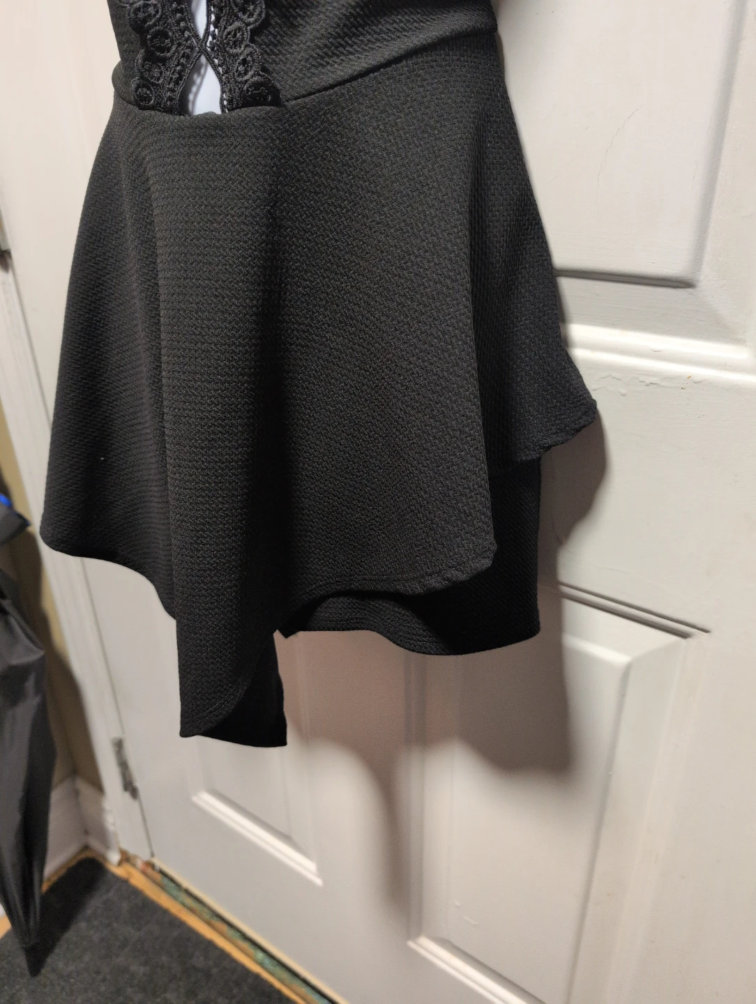 Black Lace Detail Mini Dress - photo 4