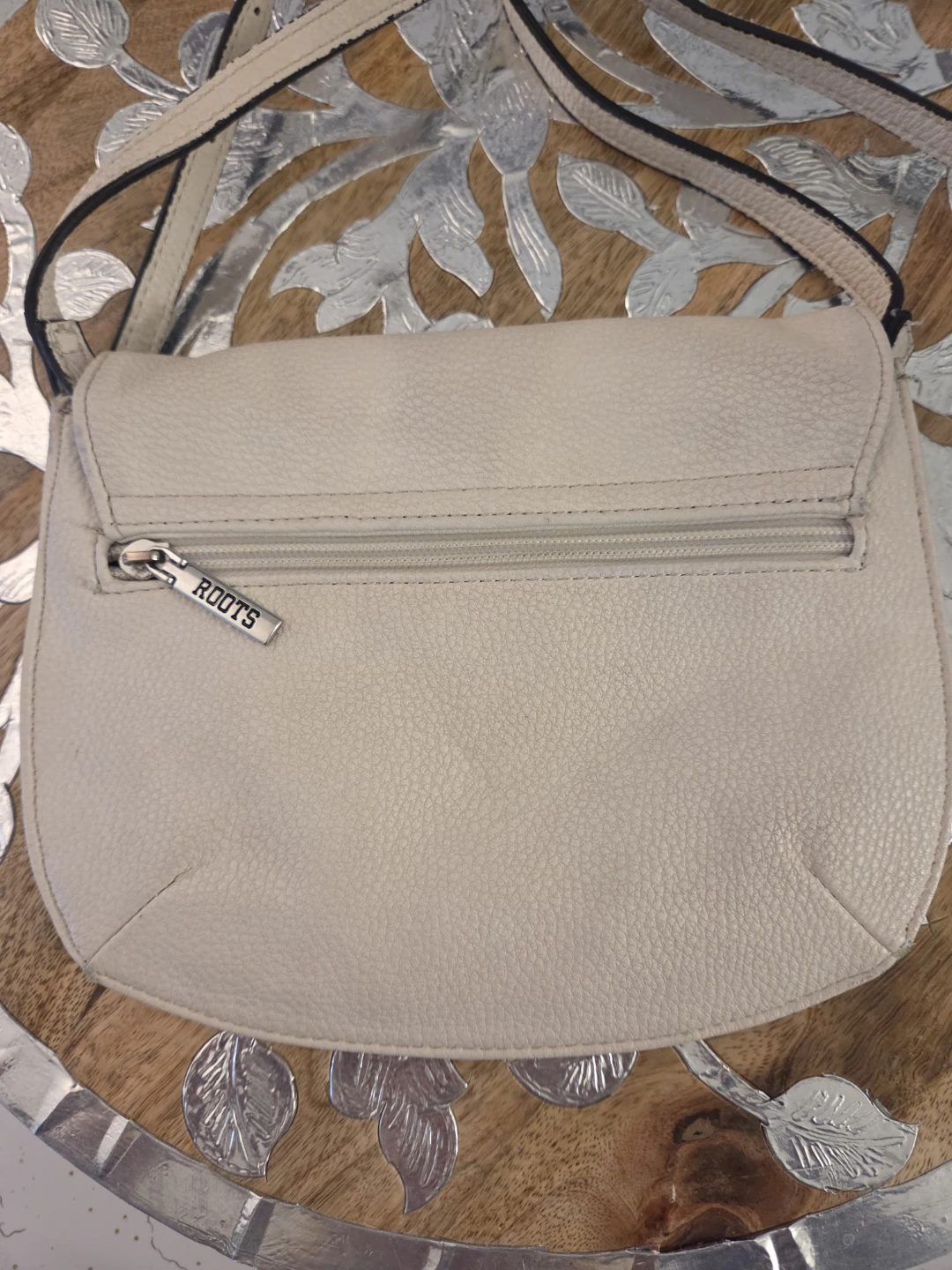 Roots Cream Leather Crossbody Bag - photo 4
