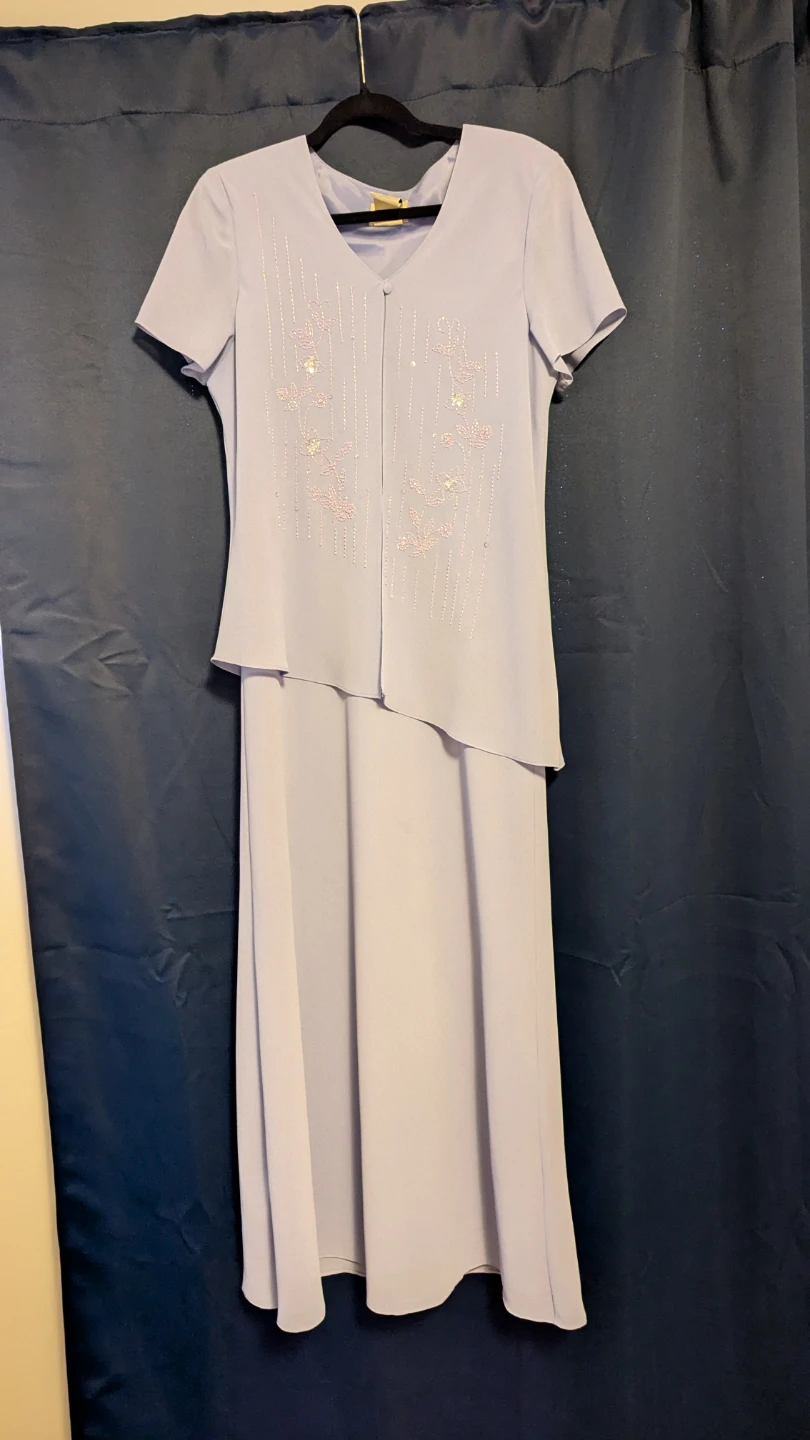 Light Purple Beaded Dress Mother of the Bride - photo 3