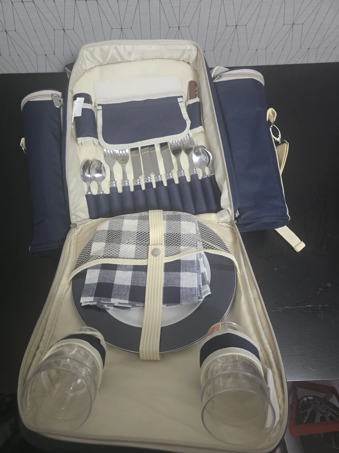 Wenzel Navy Blue Picnic Backpack - photo 2