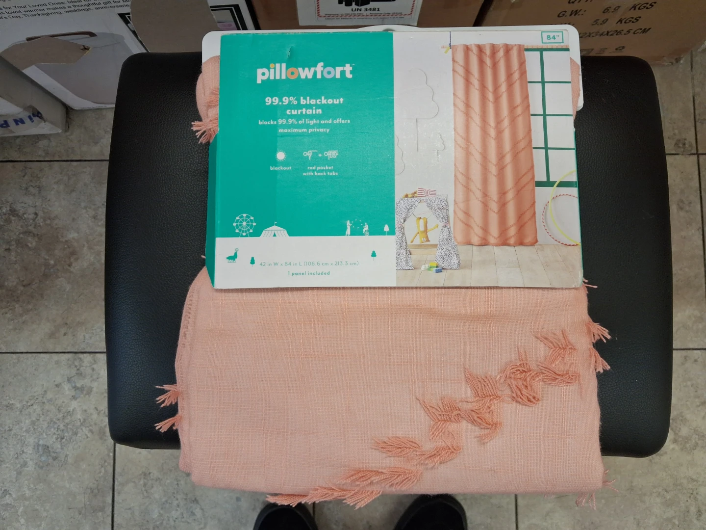 Pillowfort 99.9% Blackout Curtain in Rose Pink