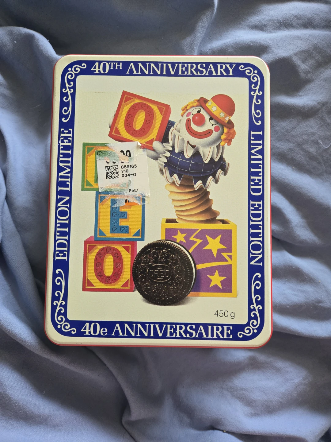 Mr. Christie collectible Oreo tin