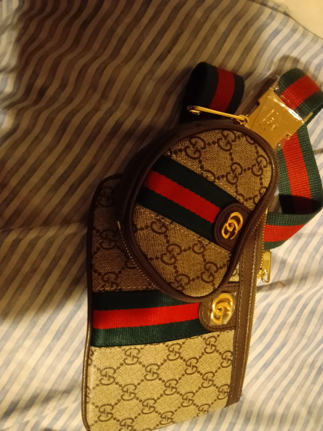Gucci Monogram Canvas Belt Bag