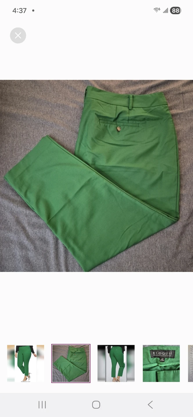 ELOQUII Green Pants - Size 22R - photo 3
