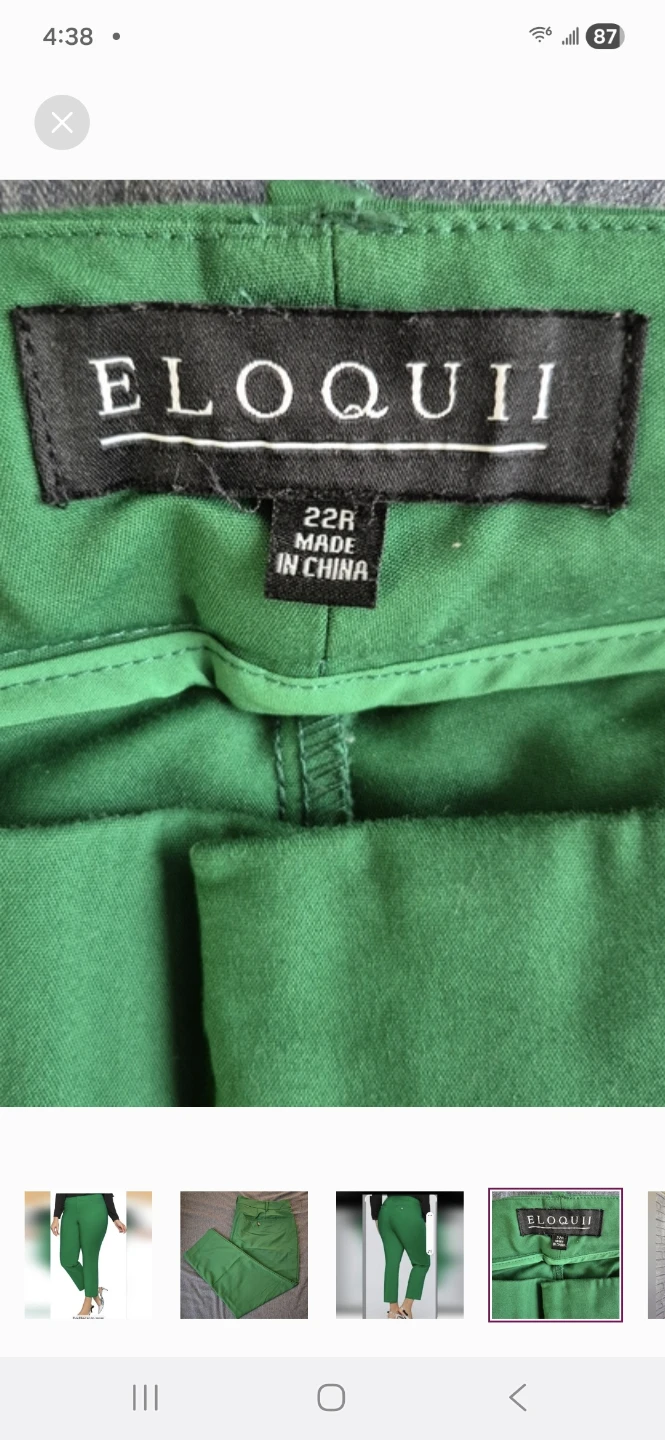 ELOQUII Green Pants - Size 22R - photo 4