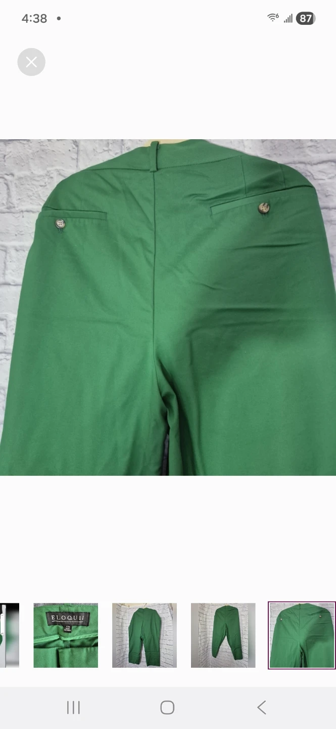 ELOQUII Green Pants - Size 22R - photo 5