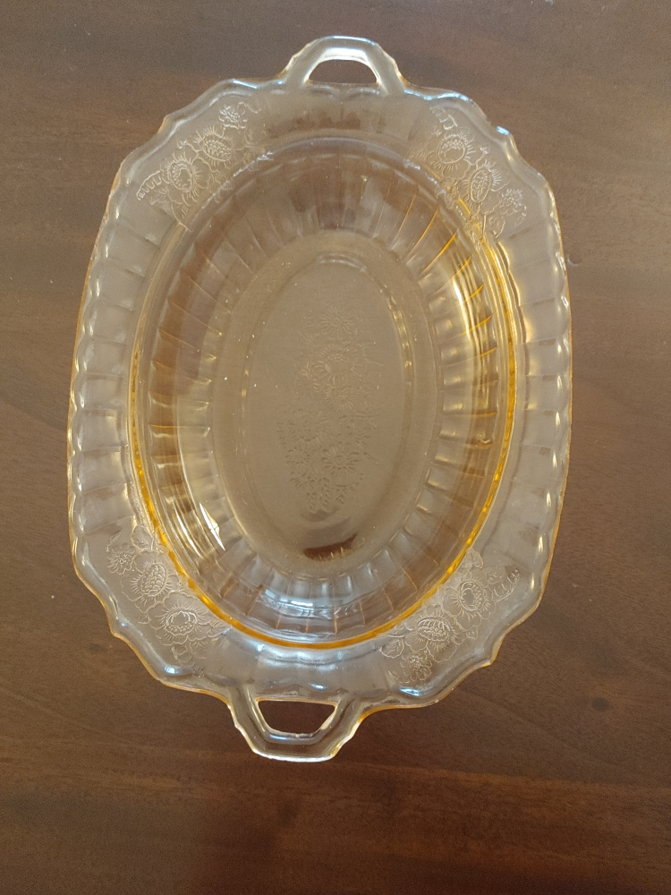 Depression Glass serving dish