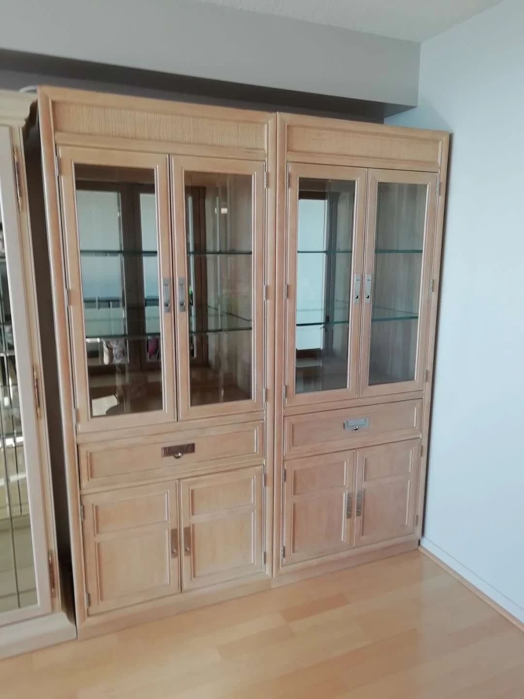 Solid wood book case