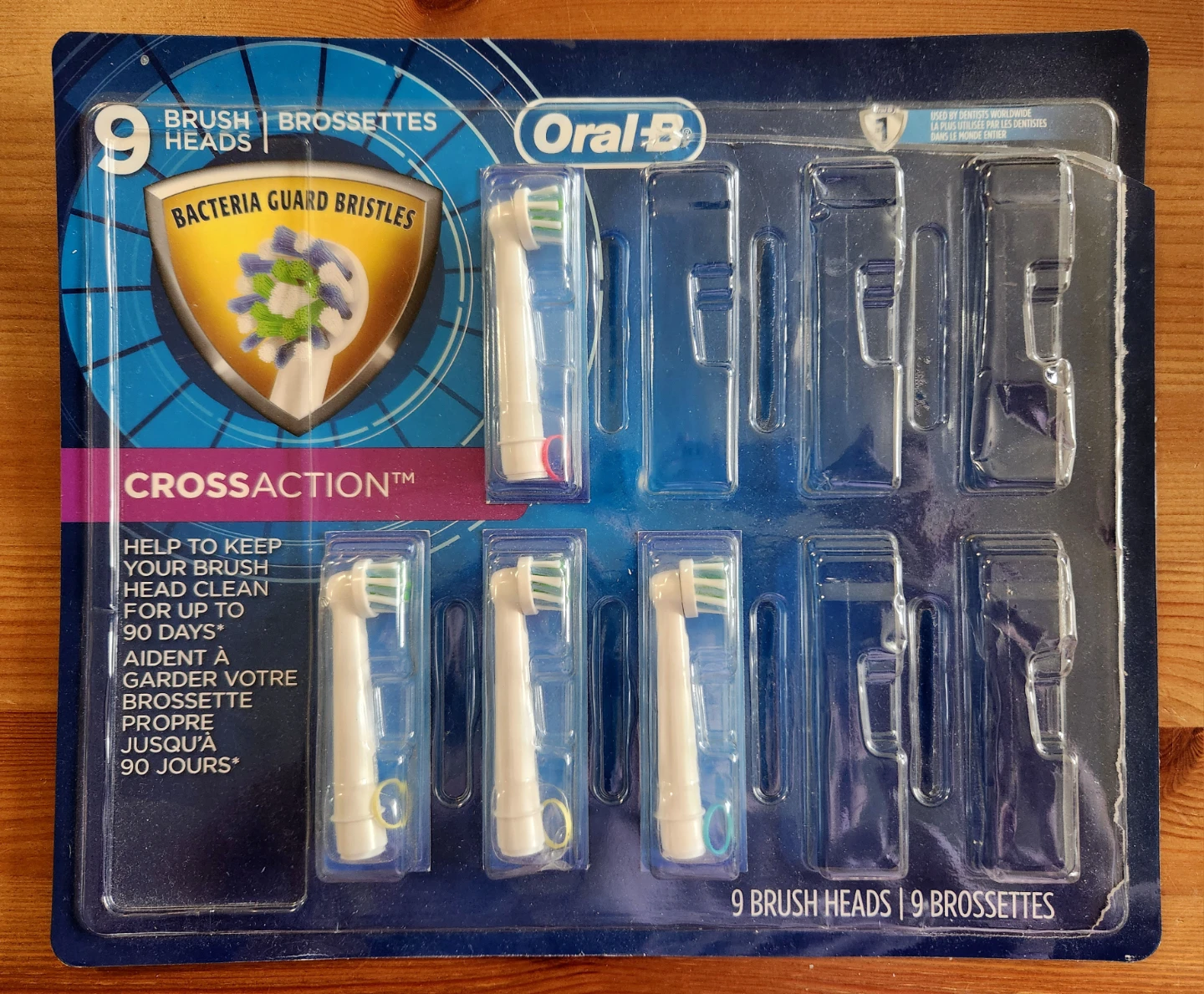 Oral-B CrossAction Replacement Brush Heads - 9 Pack