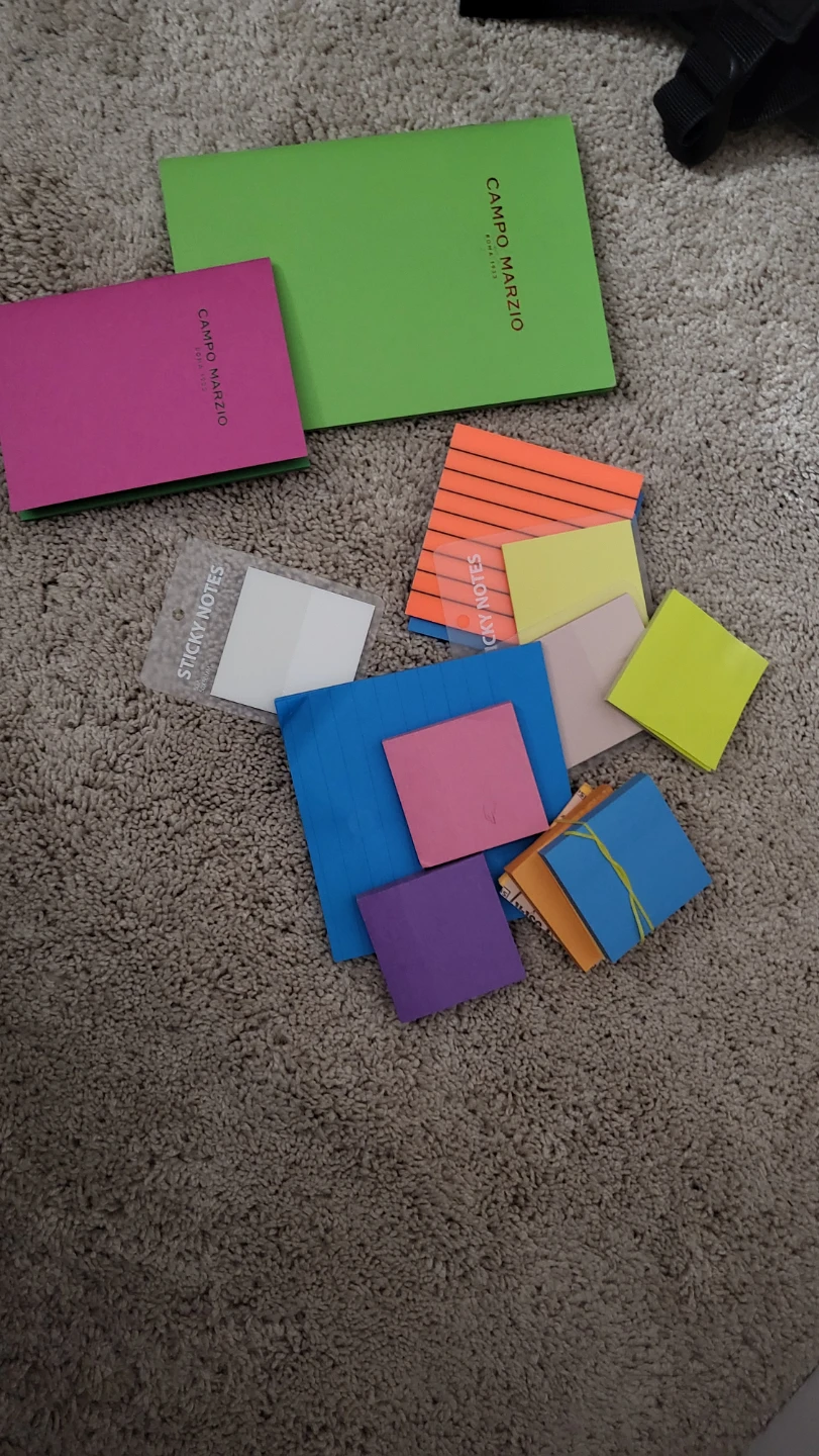 Notebooks and Sticky Notes Assortment