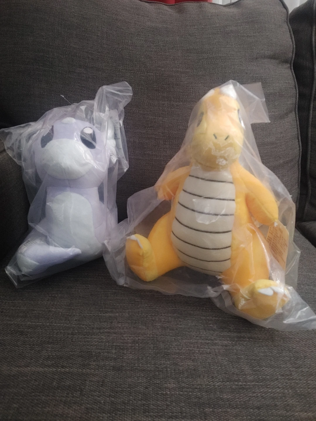 Pokemon Dragonite & Dratini Plush Toys