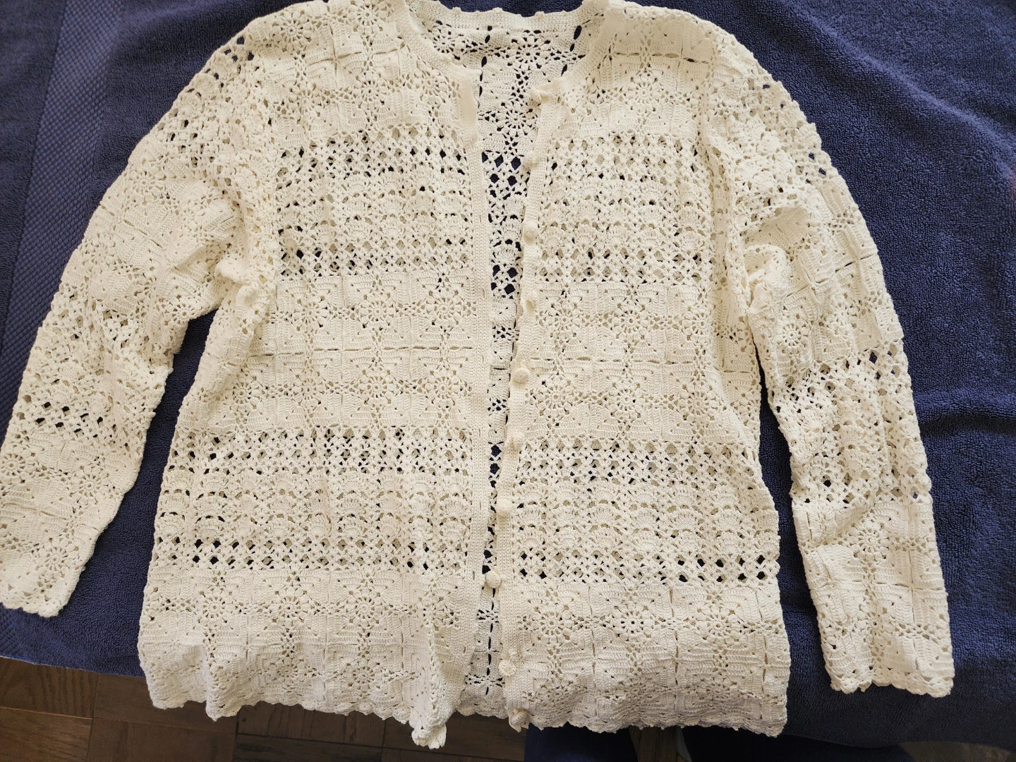 HAND CROCHETED CARDIGAN