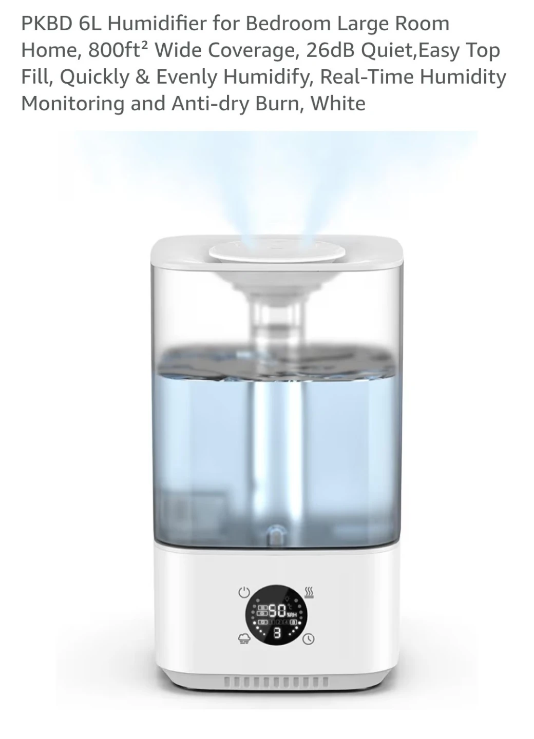 PKBD 6L Humidifier - Large Capacity, Quiet Operation - photo 4