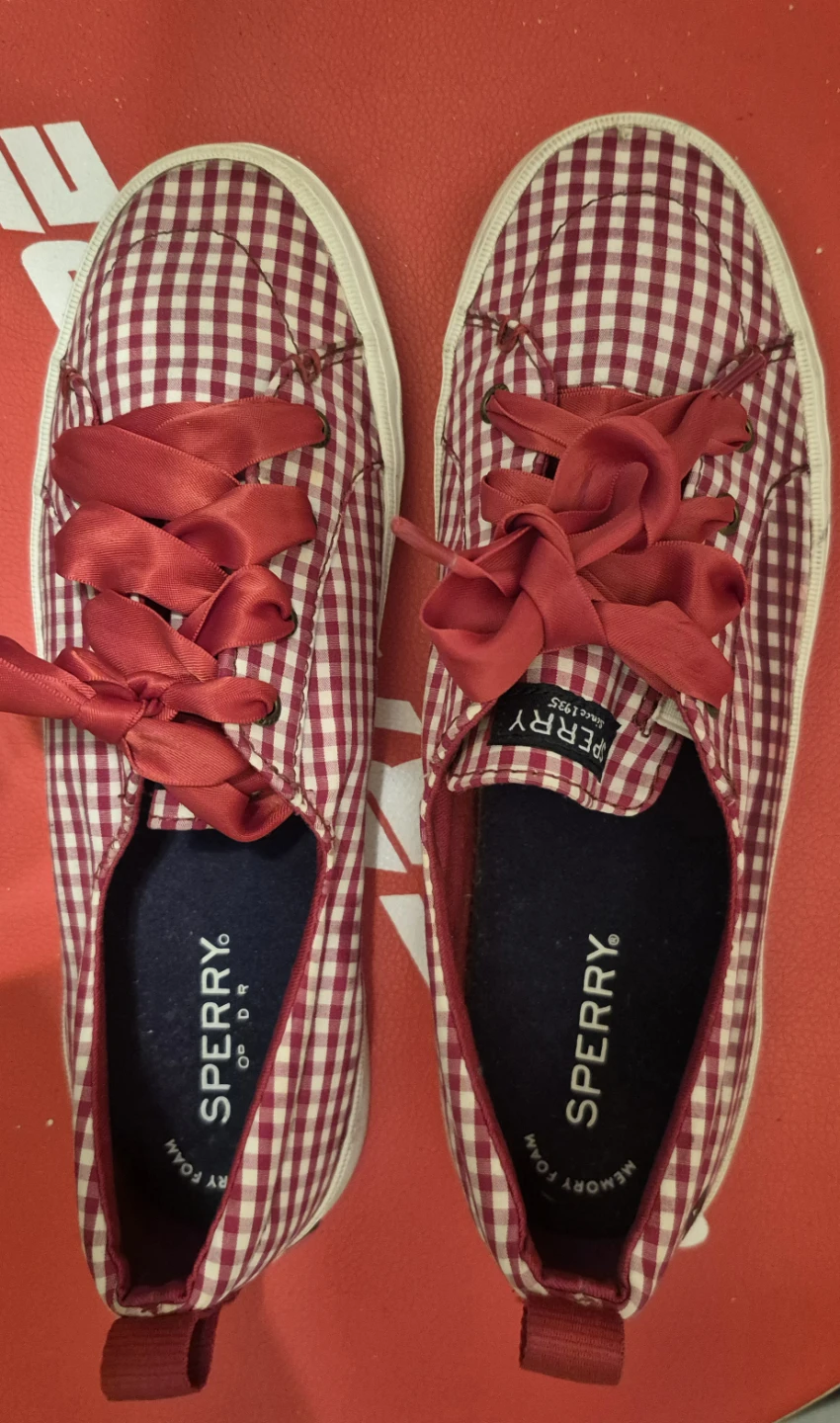Sperry Women's Gingham Memory Foam Sneakers -