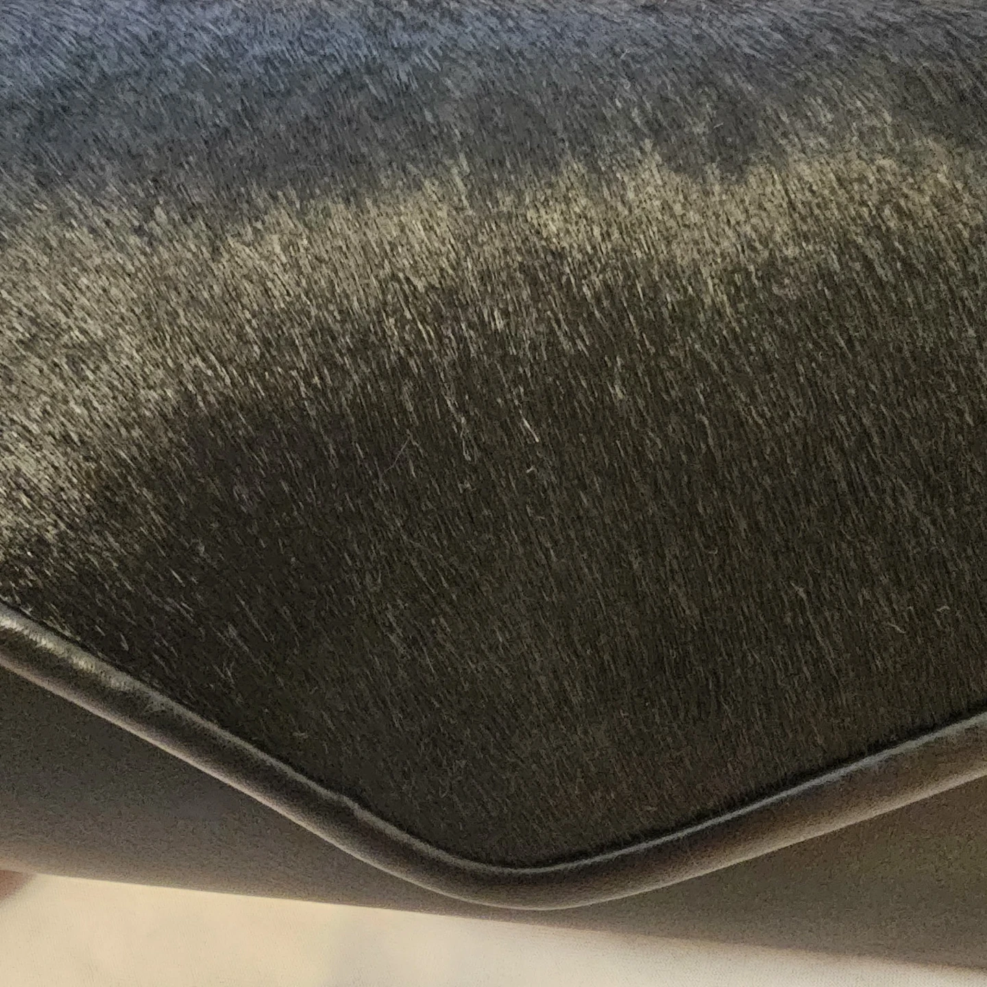 Black Faux Mohair Women's Clutch Purse - photo 2