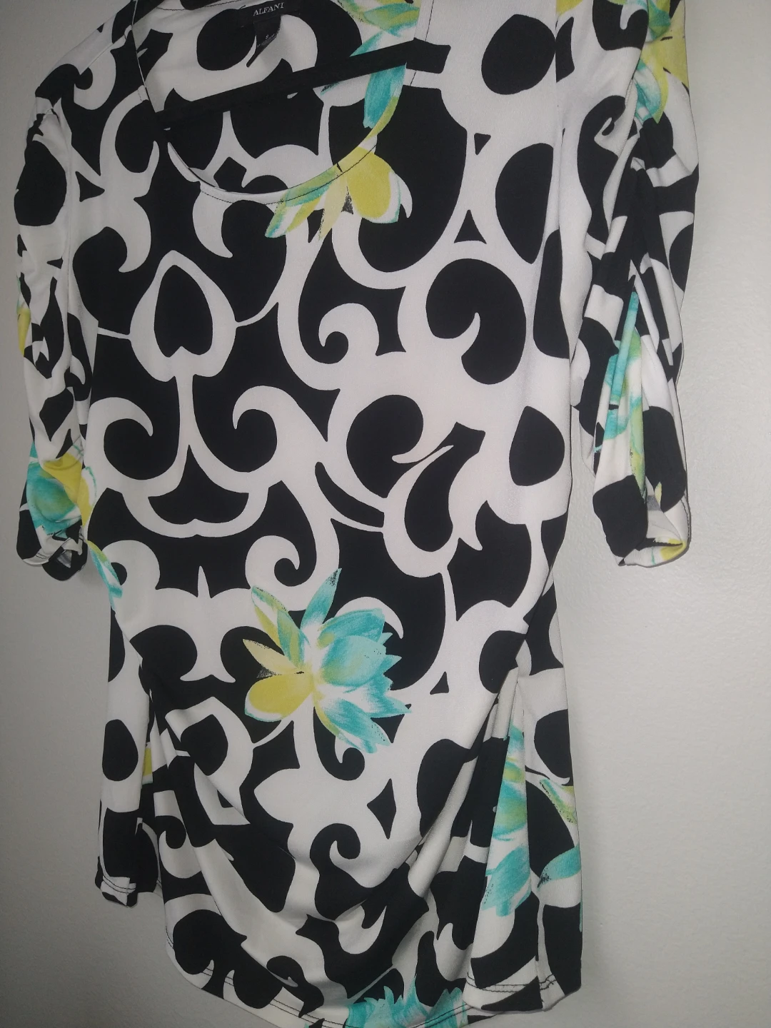 Alfani Floral 3/4 Sleeve Long Floral Blouse Size Small - photo 2