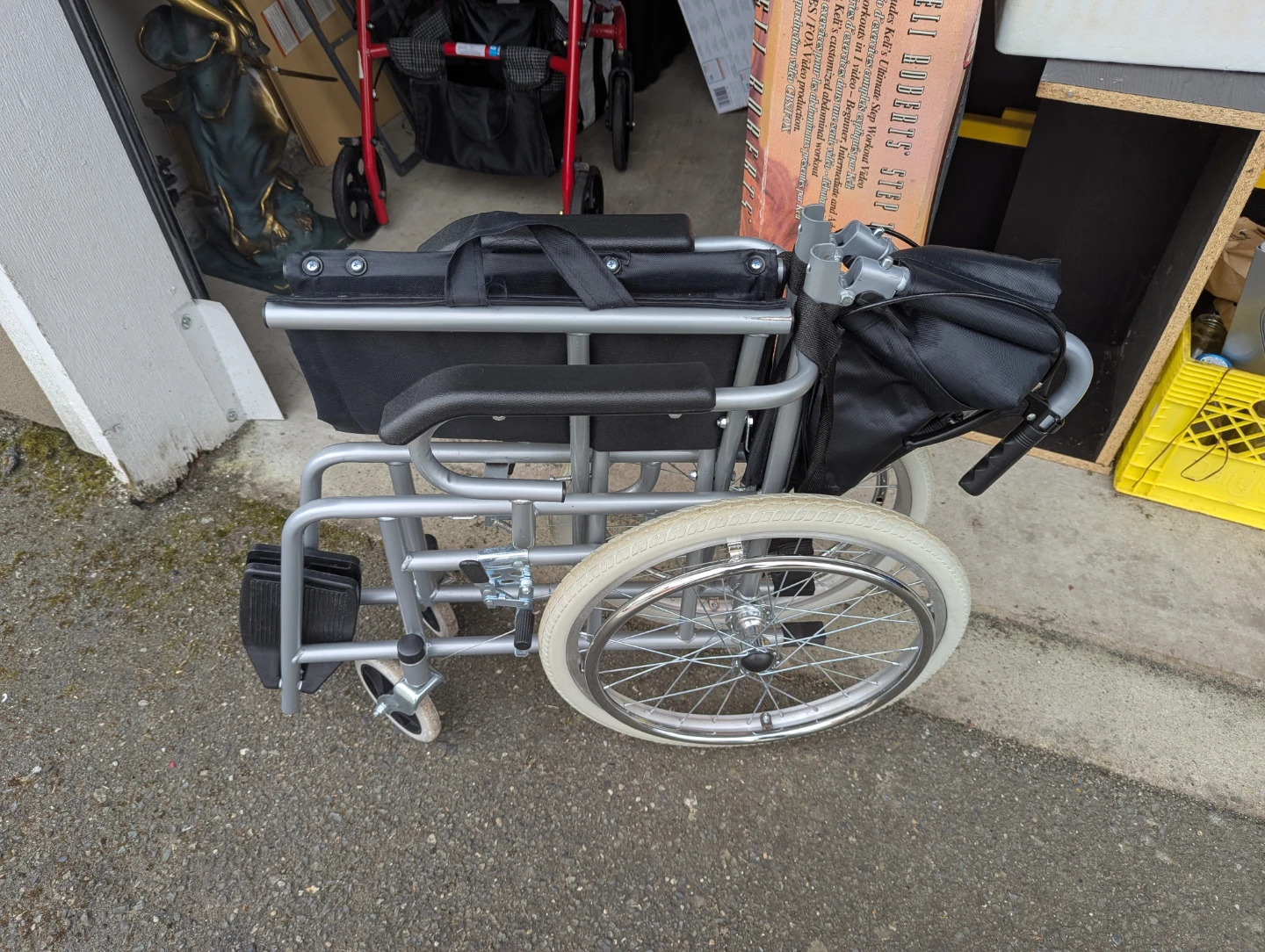 Black Folding Wheelchair